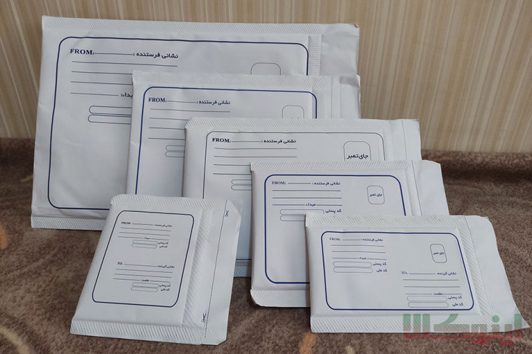 پاکت پستی متالایز و حبابدار در تبریز