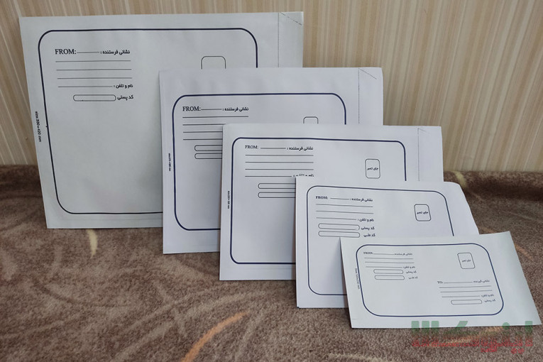 پاکت پستی متالایز و حبابدار در تبریز