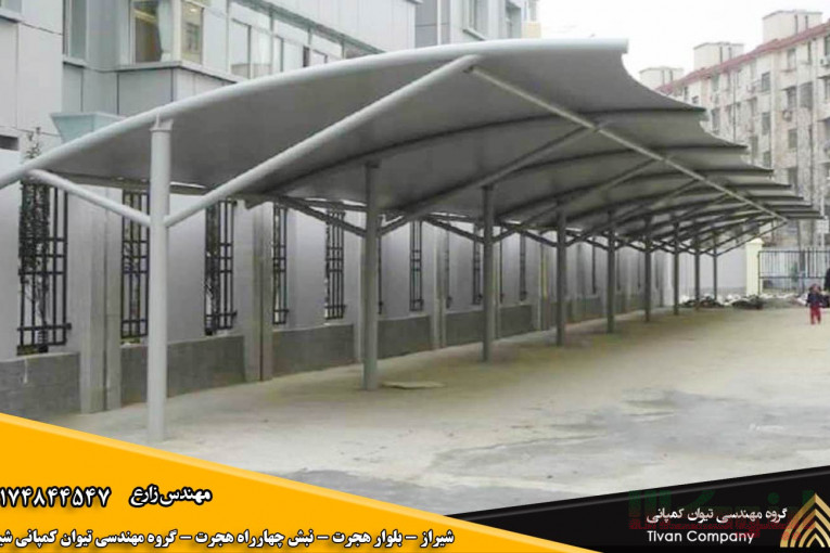 شرکت مهندسی تیوان کمپانی تولید کننده سازه چادری و سایبان پارچه ای و سایبان کششی در جنوب کشور
