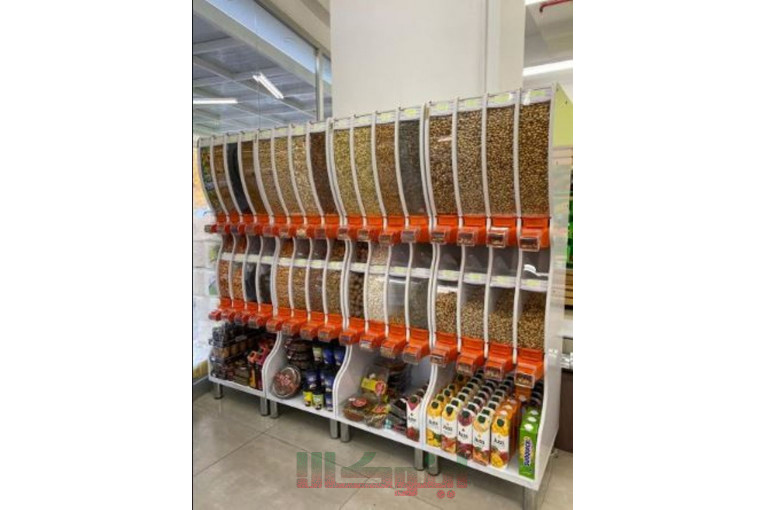 تولید و عرضه مدرنترین استندهای مکانیزه آجیل، خشکبار و حبوبات متنوع