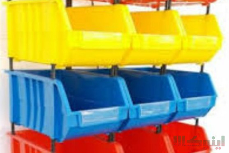 فروش پالت جعبه ابزار پیچ و مهره،جعبه پلاستیکی کمپرسی بهار پلاستیک