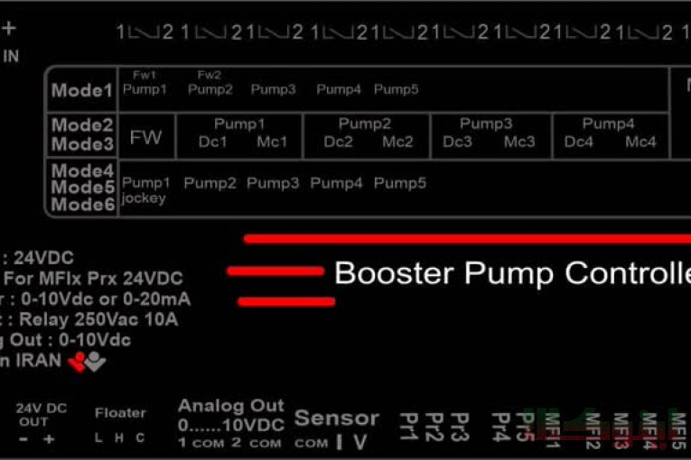 Booster pump controller