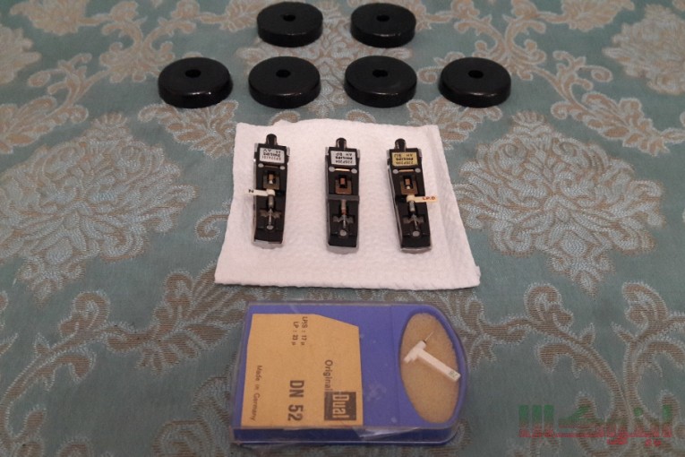 ست سوزن-پیکاپ گرام فیلیپس و آداپتور تبدیل 45 دور