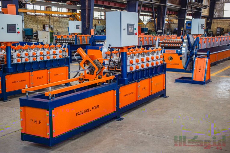 ساخت دستگاه تولید انواع پروفیل سقف کاذب ( L25 - U36 - F47 , استاد و رانر )