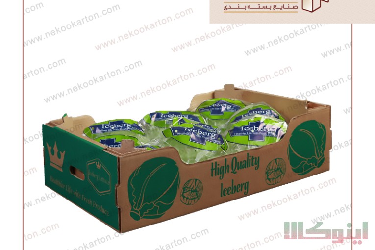 کارتن کاهو صادراتی ، لیبل کاهو ، لیبل میوه 